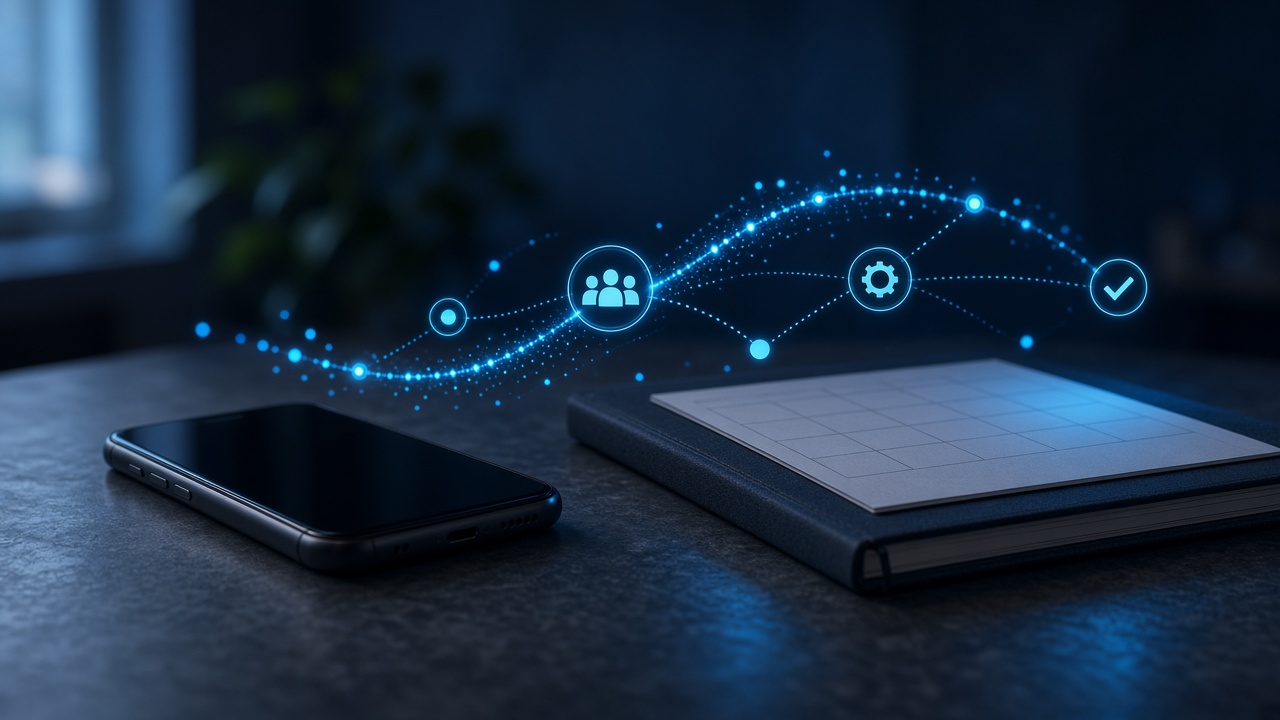 How GoHighLevel Automation Helps Service Businesses technical illustration